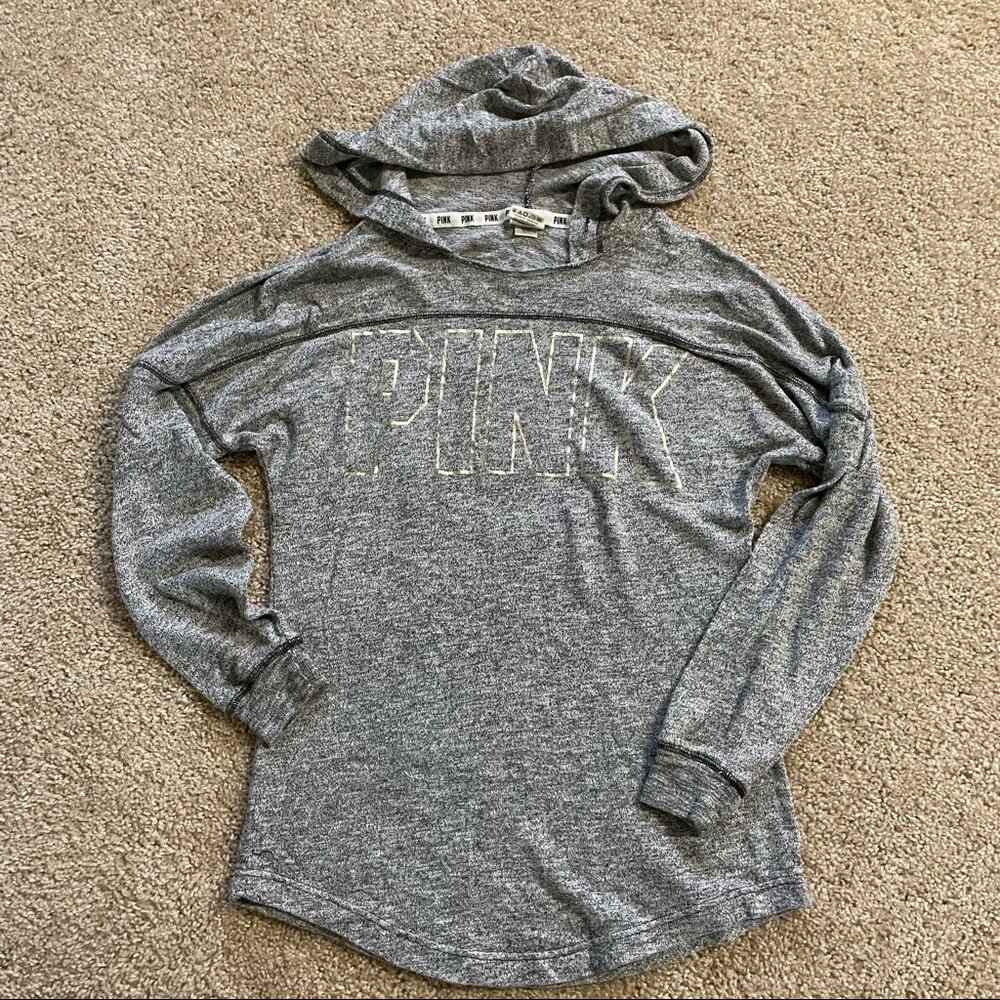PINK Lightweight Hoodie with Open Back
